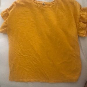 Mustard blouse by old navy size Med